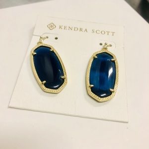 Kendra Scott Navyish Blue Elle Earrings